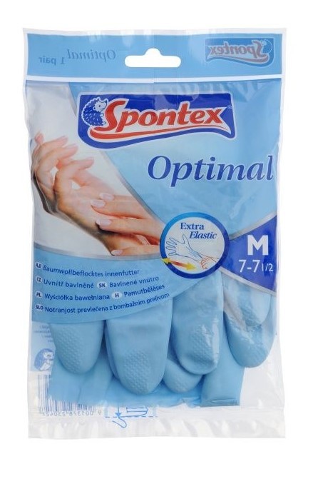 Gum.Rukavice M Optimal Spontex 114037 | Úklidové a ochranné pomůcky - Rukavice, zástěry a čepice